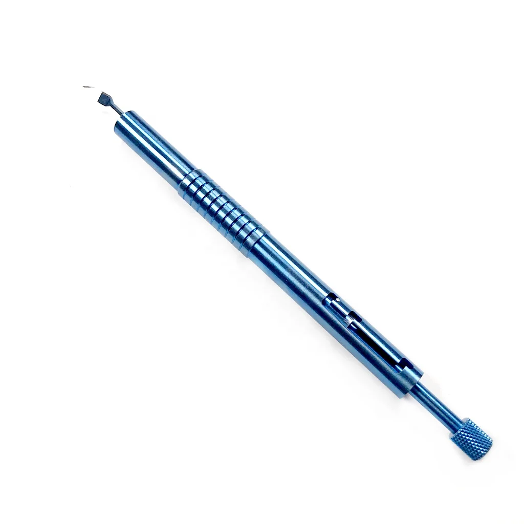Blue Sapphire  Phaco Spear Diamond Knife Corneal Crescent Knife Slit Knife for Ophthalmic Surgery Cataract Surgery