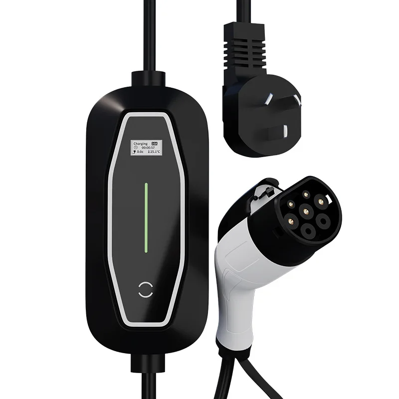 Portable Mobile 35KW 16A Adjustable Universal Car Charging Pile with Type 2 Interface and AC 220V Input
