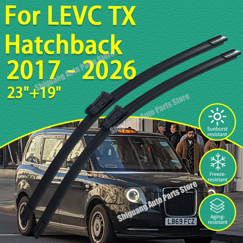 

Front Silicone Coating Wipers for LEVC TX Hatchback 2017 - 2026 Car Wiper Windshield Windscreen Blades Accessories 2018 2019