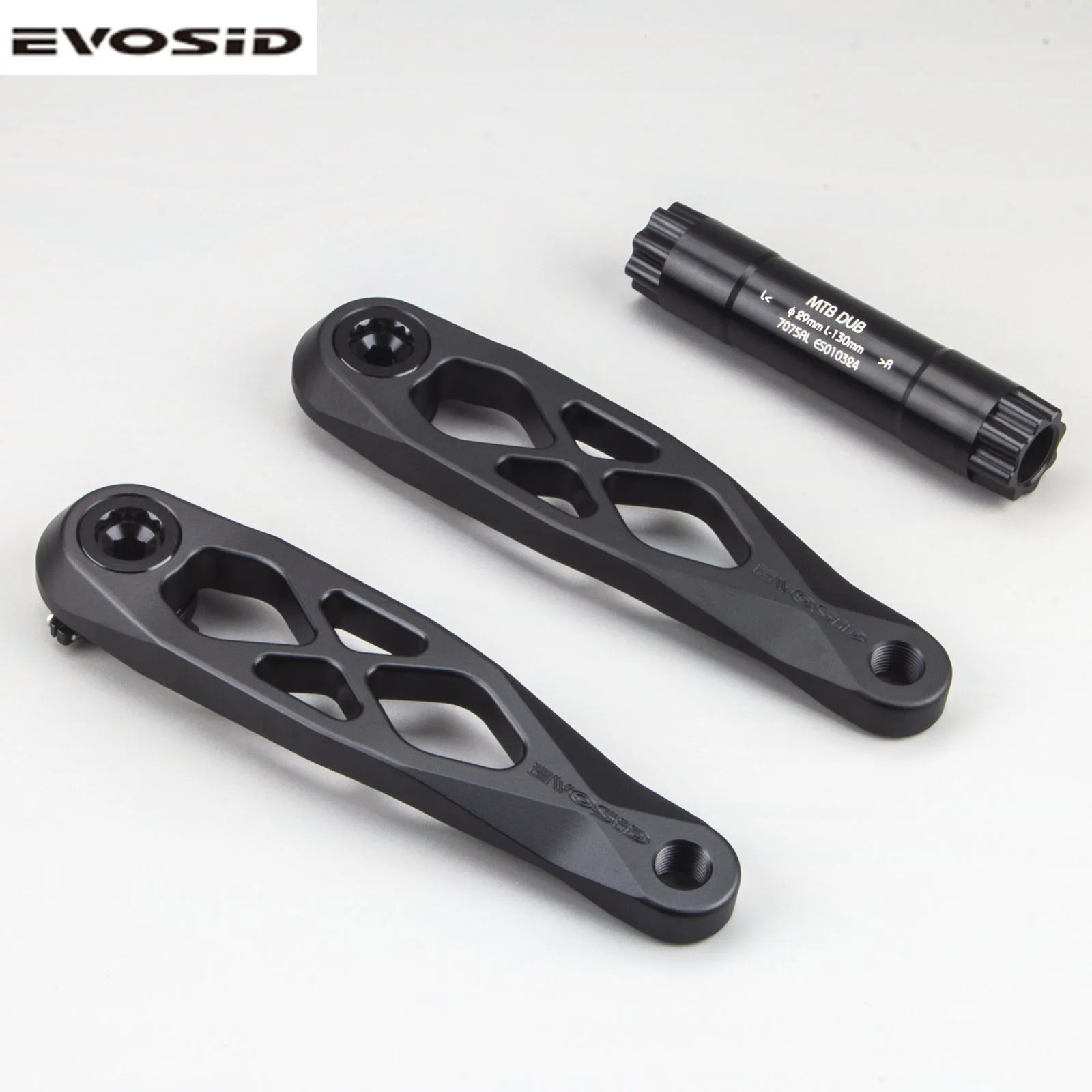 EVOSID  Hollow Forged MTB Crankset 170mm DUB-Spec CNC Machined High-Strength HollowTech Integrated Cranks for Mountain Bike 5DEV