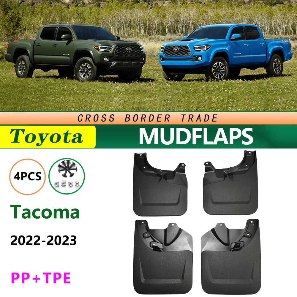 

For Toyota Tacoma 2022-2023 Automotive Tire Bumper,Mudflaps Front Rear Flares Splash Guards Cover Car Accessorie