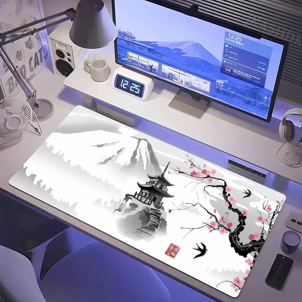 Mouse Pad Gaming Sakura Japanese Cherry Blossom XL Home New HD Mousepad XXL Keyboard Pad Non-Slip Office Carpet Laptop Mice Pad
