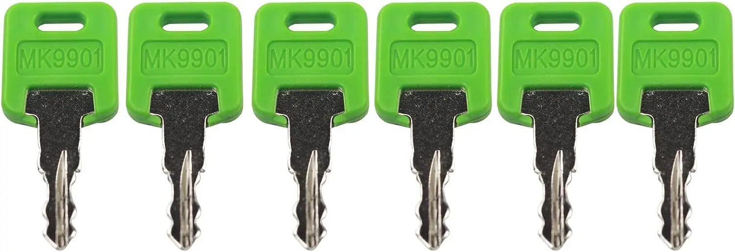 6601 MK9901คีย์เข้ากันได้กับ motorhome Master Green Key FIC Code 9901 6601 (6แพ็ค)