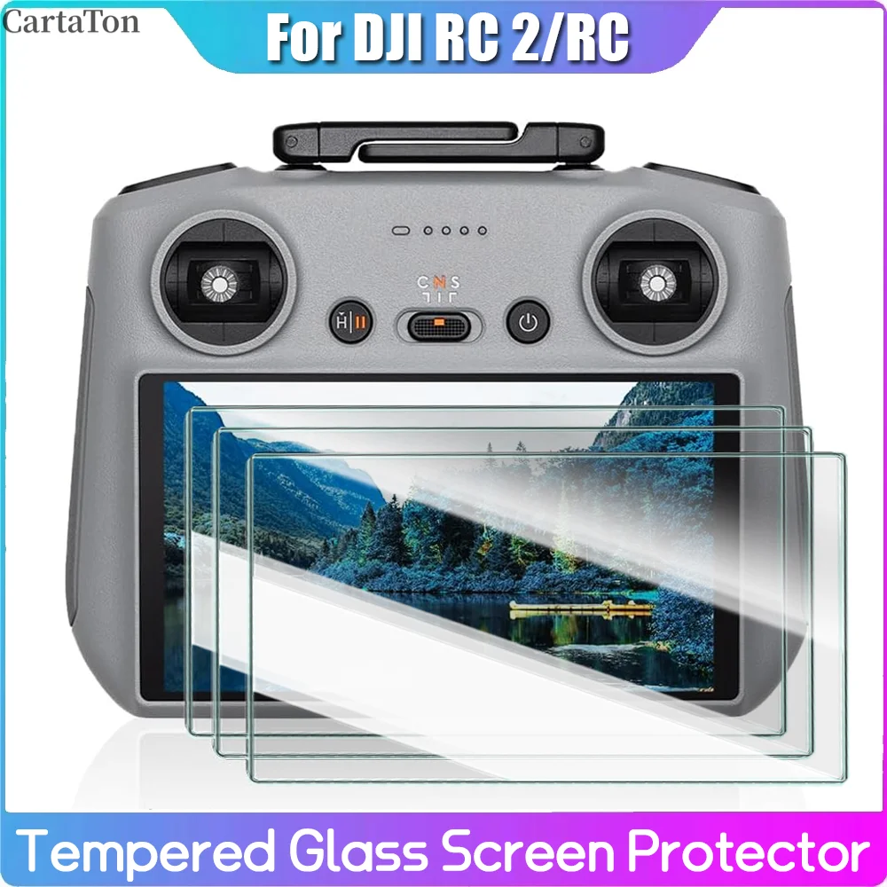3/2/1Pcs Tempered Glass for DJI Mini 4 Pro RC 2 /RC Remote Control Screen Protector for DJI Mini4 Pro RC2 HD Anti-scratch Films