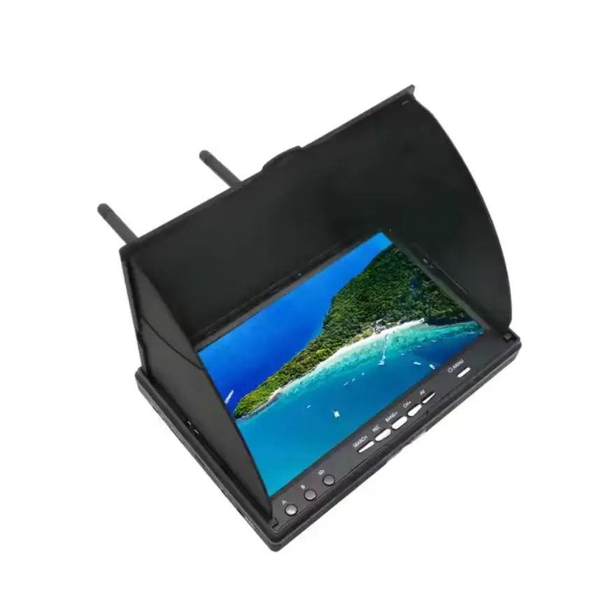 

FPV Monitor with DVR 5.8G 40CH 7 Inch LCD Screen Monitor 800x480 Dual Diversity Receiver for FPV Drone Quadcopter RC Cars