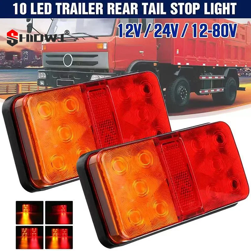 سيارة LED الذيل بدوره إشارة الترا برايت 12/24 فولت الفرامل عكس مصباح لشاحنة بيك اب مقطورة لمبة خلفية مقاوم للماء