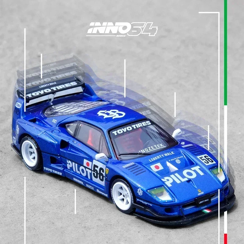 

In Stock INNO 1:64 LBWK F40 Tokyo Auto Salon 2024 Diecast Diorama Car Model Collection Miniature Toys