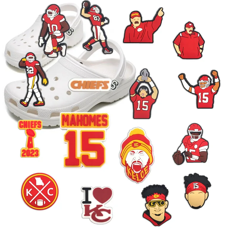 Wholesale Bulk 2023 Champions Team Football Pins 50Pcs Shoe Decoration For Bracelet Charm Kids Favors Birthday Gifts Supplies