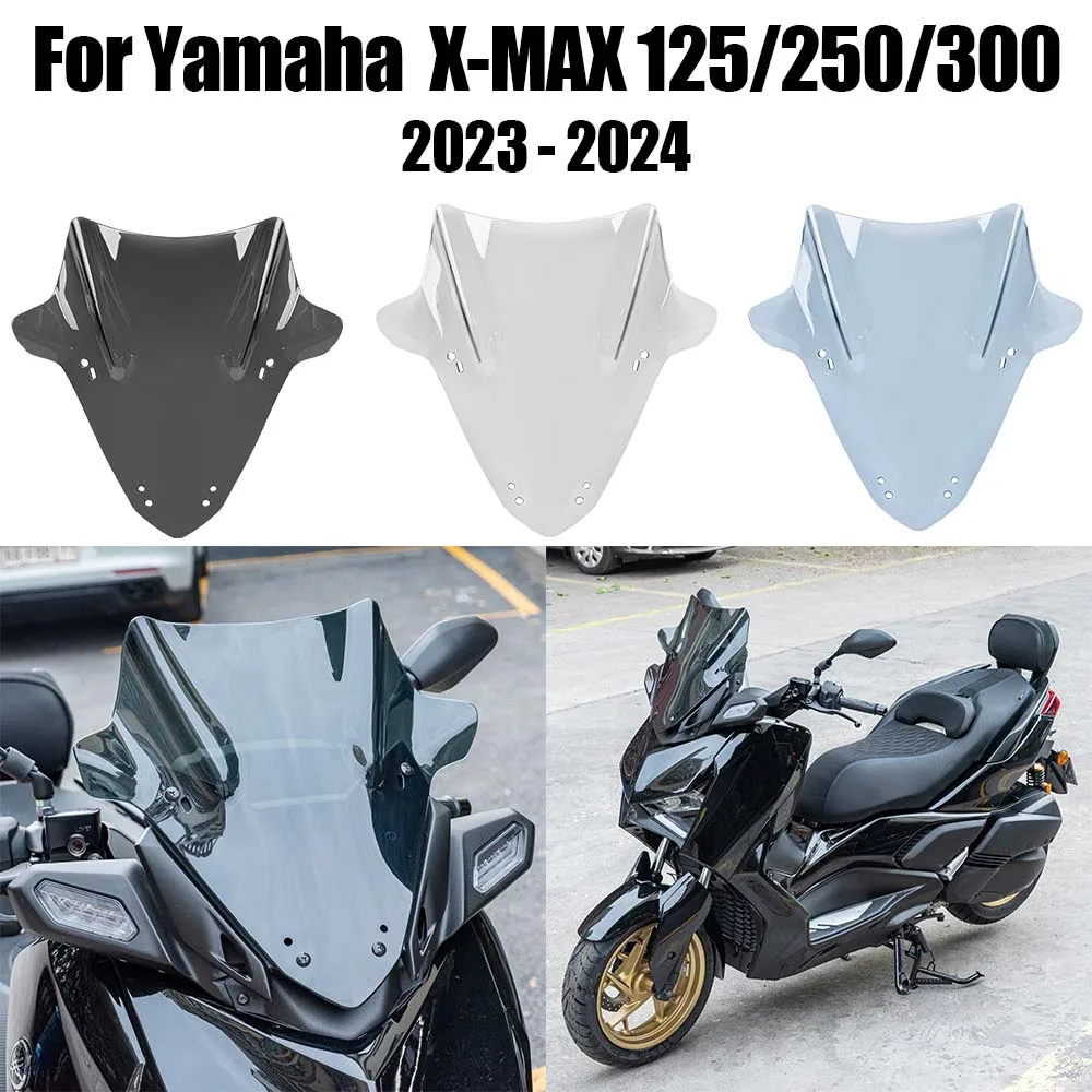 Motorcycle Windscreen Windshield Deflector Protector Wind Screen For Yamaha X-MAX 125 XMAX125 XMAX250 XMAX300 2023 2024