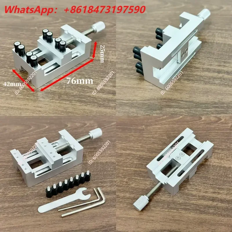For Precision Flat Pliers Small Clamp Manual Right Angle Vice DIY Tool Aluminum Alloy Multi-functional Boutique Clip