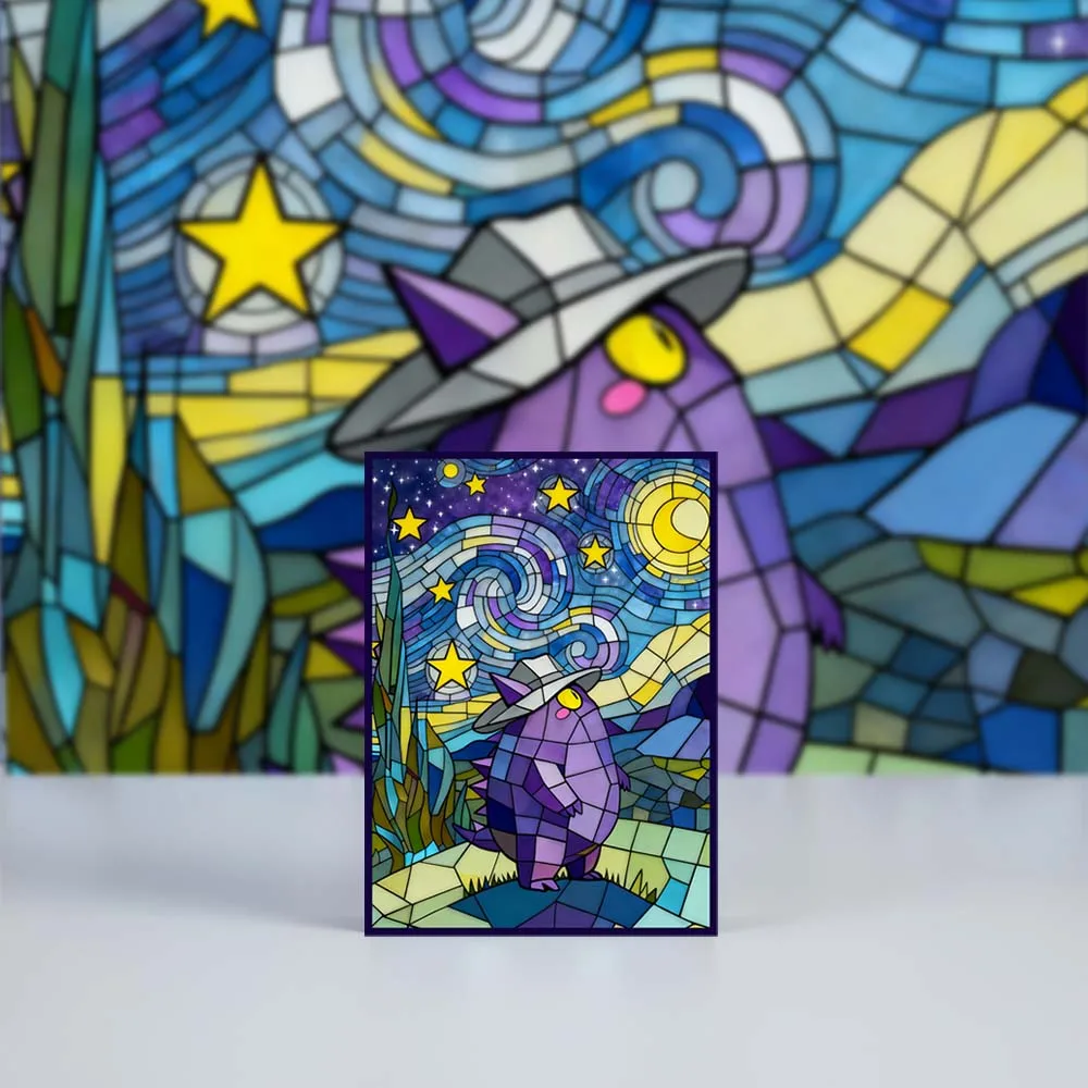 ซองใส่การ์ดโฮโลแกรมลายเกนการ์ PKM ขนาด 66x91 มม. 60 ชิ้น ขนาดมาตรฐาน สำหรับการ์ดเกม MTG/PTCG ของขวัญ