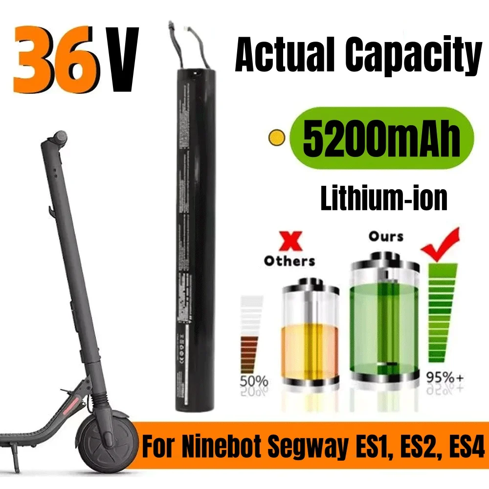 Original 36V 5200mAH Battery Pack for Ninebot Segway ES1/ES2/ES3/ES4 Scooter Inner Battery Assembly ,Scooter Accessories