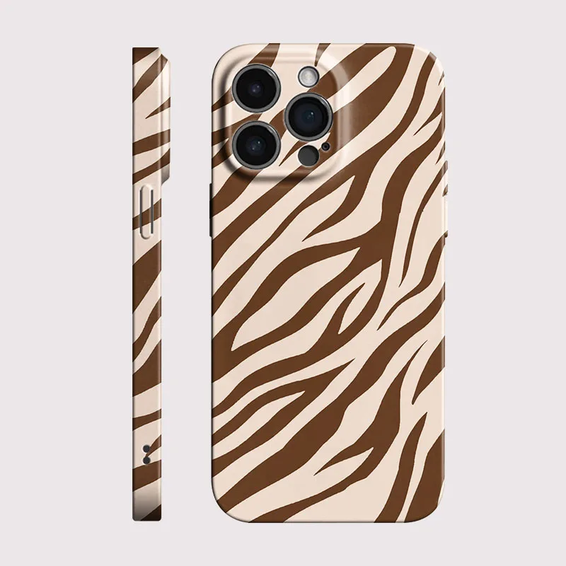 Zebra Pattern Phone Case for Samsung Galaxy S20 S21 S22 S23 S24 S25 FE Plus Note20 Ultra 4G 5G Glossy Film Hard PC Cover
