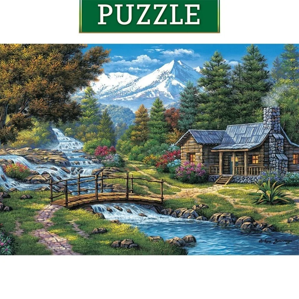 

Art Puzzle Two Small Waterfalls 2000 Piece Jigsaw 2021 Fun Educational Stress Relief For Adults Kids