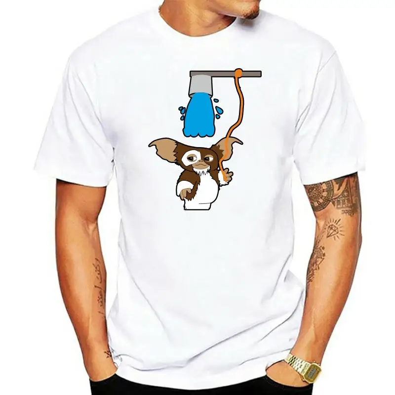 CAMISETA de GREMLINS GIZMO ducha-camiseta de NINOS Y ADULTOS para hombres, Camisetas estampadas personalizadas de alta calidad, camisetas Hipster