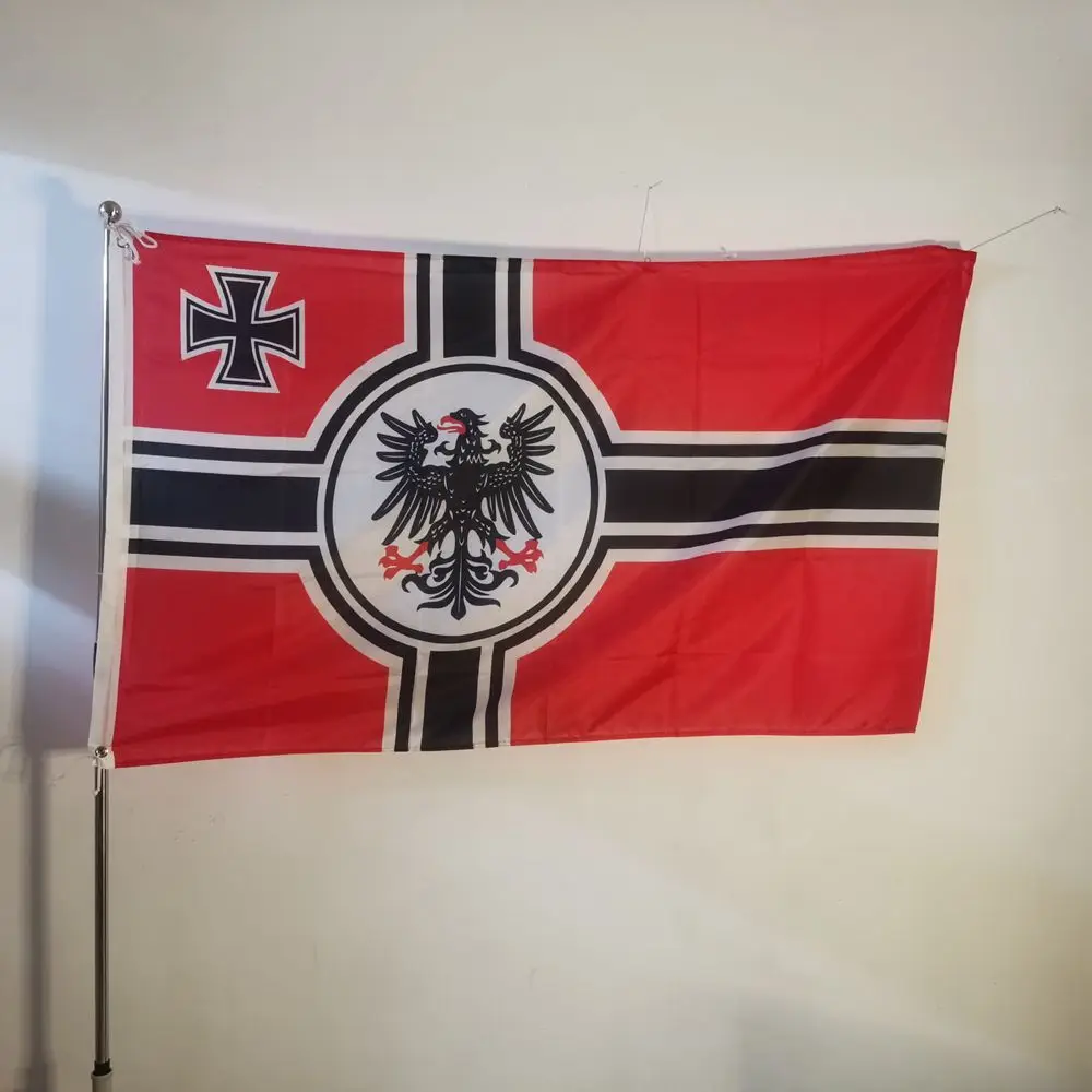 Imperial Deutschland Flagge WW1 Ära, Deutsches Reich DK Reich Banner 2x3ft 3x5ft Polyester für Geschichtsbuffs Outdoor Dekoration