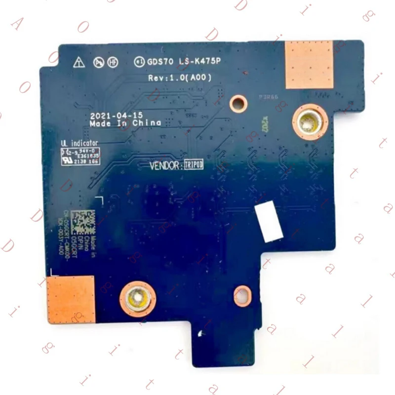 

WW For DELL Alienware X17 R1 Backlit Keyboard IO Board GDS70 LS-K475P 05GCRT
