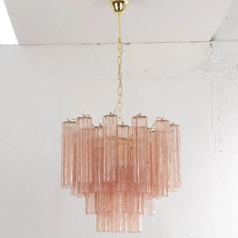 French Design Led Chandelier Colorized Glass Lighting Suspension Luminaire For Living Room Kitchen Bedroom Ceiling Hanging Light