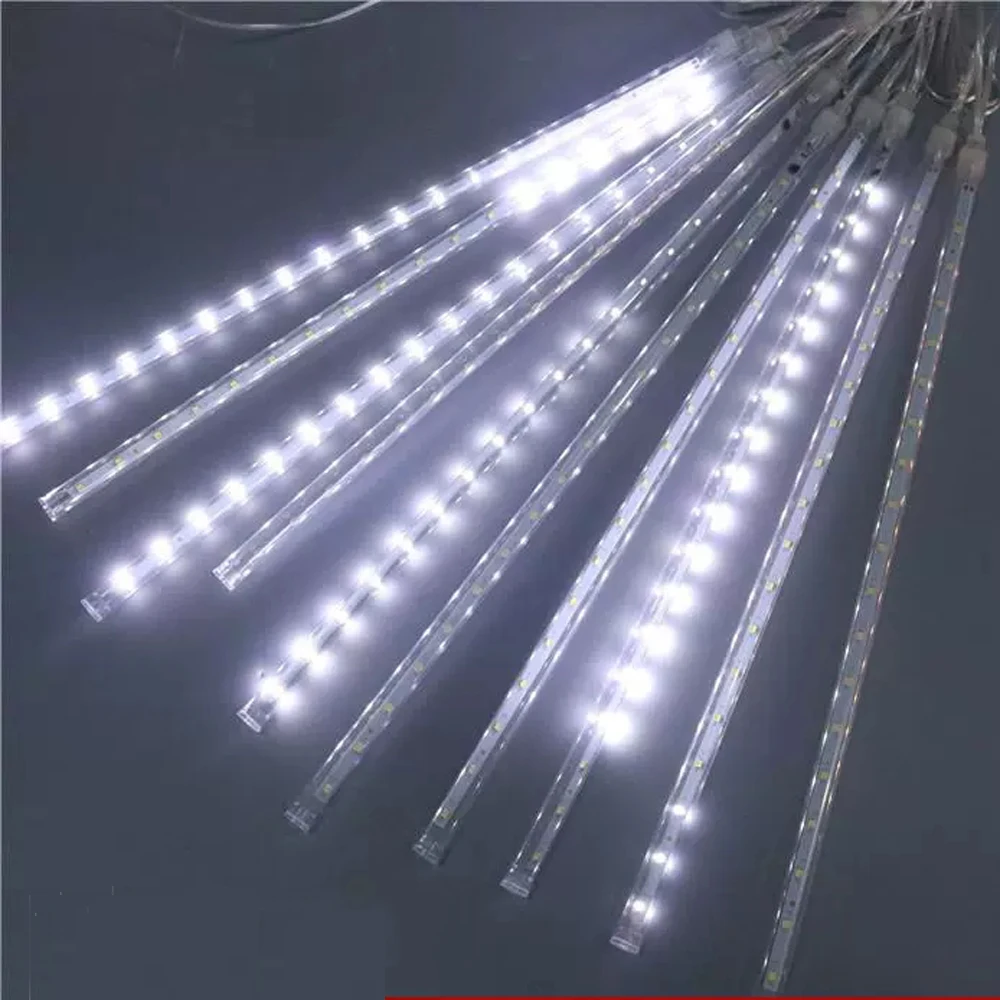 

10tube/set 30CM 50cm 2835 Led meteor tube shower rain lights outdoor Christmas tree lights white red green blue RGB