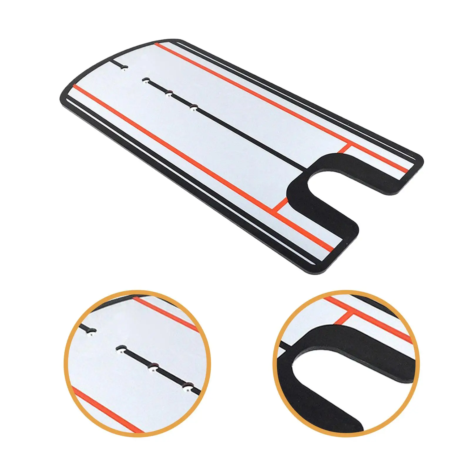 Golf Putting Mirror Practice Accessory Swing Alignment Tool for Indoor Outdoor Office Golf Putter Training