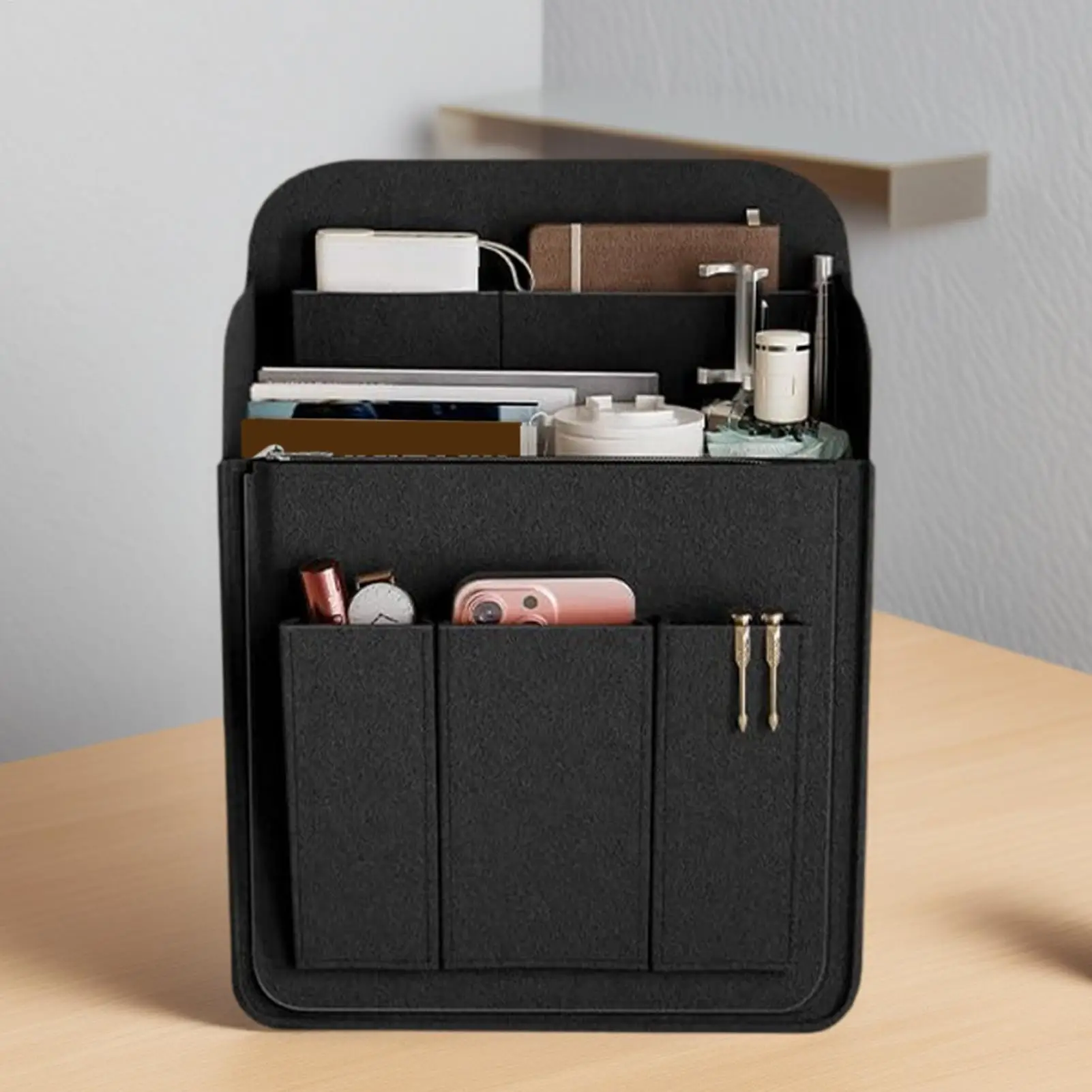 Backpack Insert Felt Storage Phones Bag Rucksacks Insert With Multiple Pockets for Women Men Travel Electronic Accessories