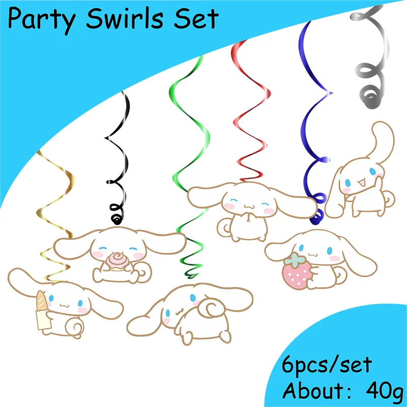 

Miniso Cinnamoroll Children's Theme Party Supplies Disposable Tableware Cup Plate BalloonBackdrop ForBirthday Party Decor