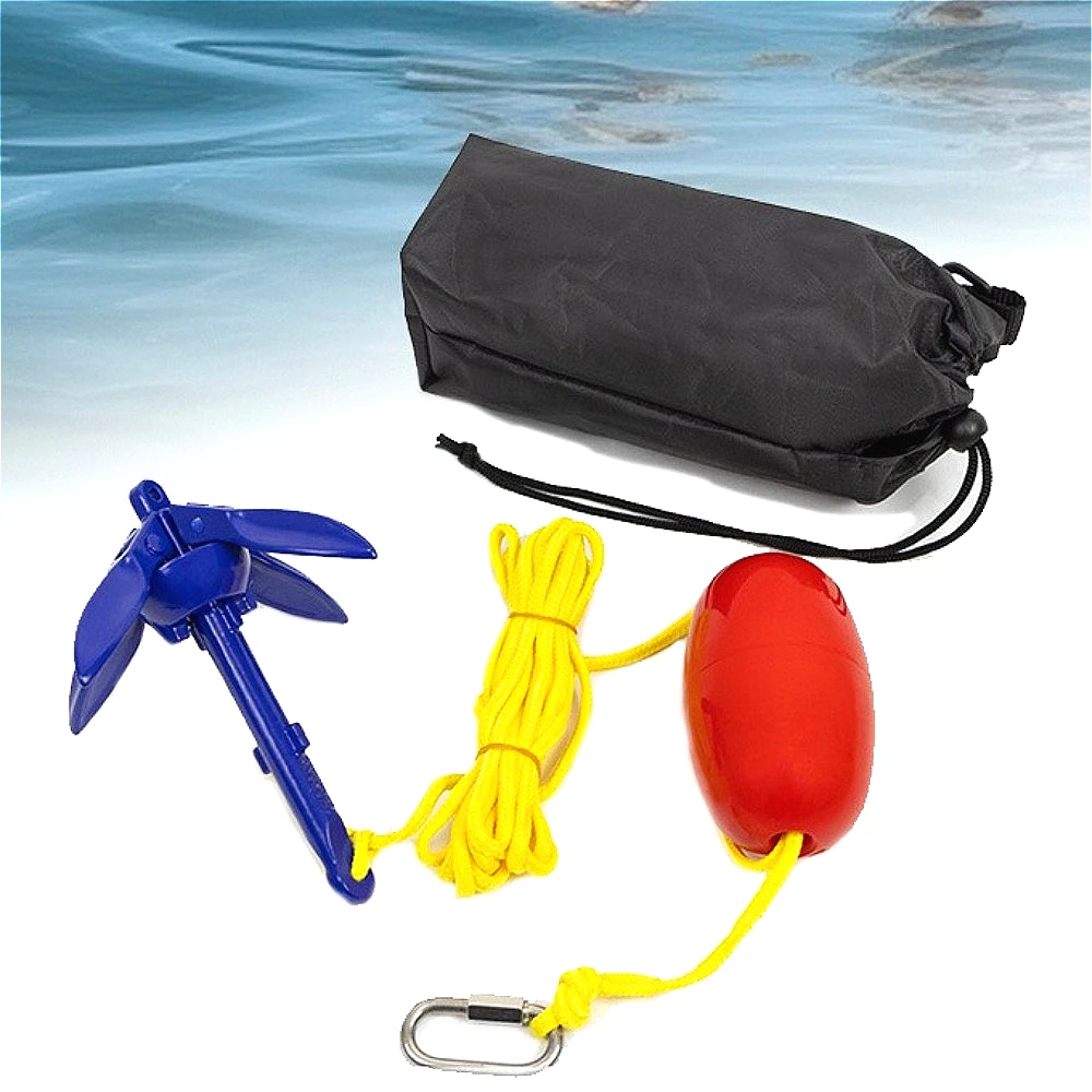 Kits de anclaje para kayak marino, accesorios de anclaje plegables para kajaks de pesca, canoas, motos acuáticas, tablas de SUP y embarcaciones pequeñas