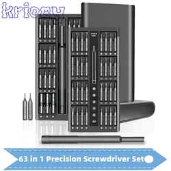 63 in 1 Precision Screwdriver Set Home Hand Repair Tool Kit Magnetic Phillips Drill Bits for IPhone Xiaomi Camera Glasses Watch