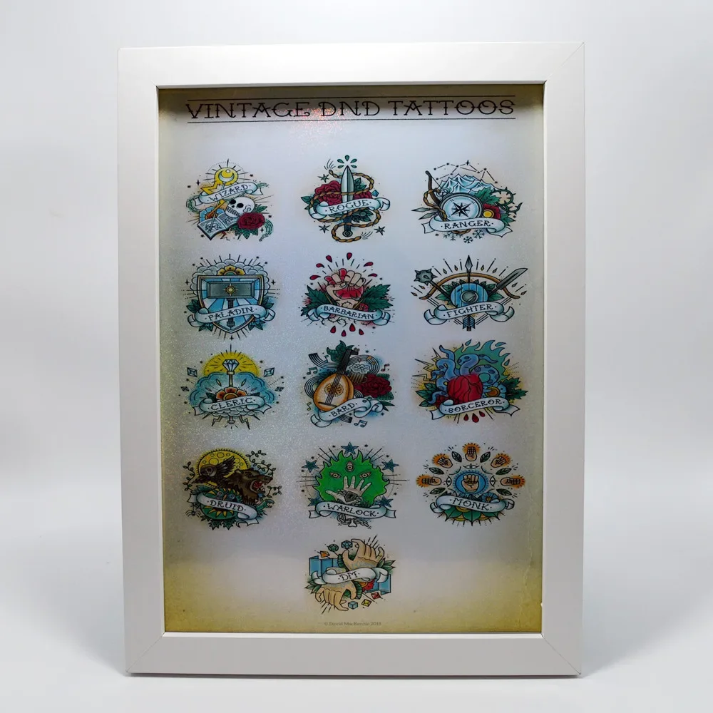 Голографическая виниловая наклейка на стену великая модная тату художественный плакат-Потрясающая винтажная Настенная картина для украшения вашей комнаты 4