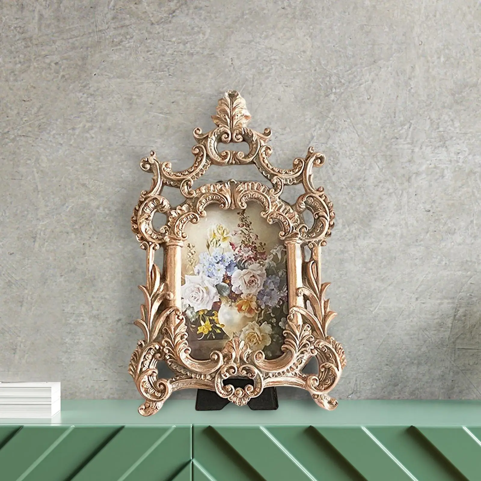Picture Display Art Embossed Bracket Ornate Picture Holder for Home