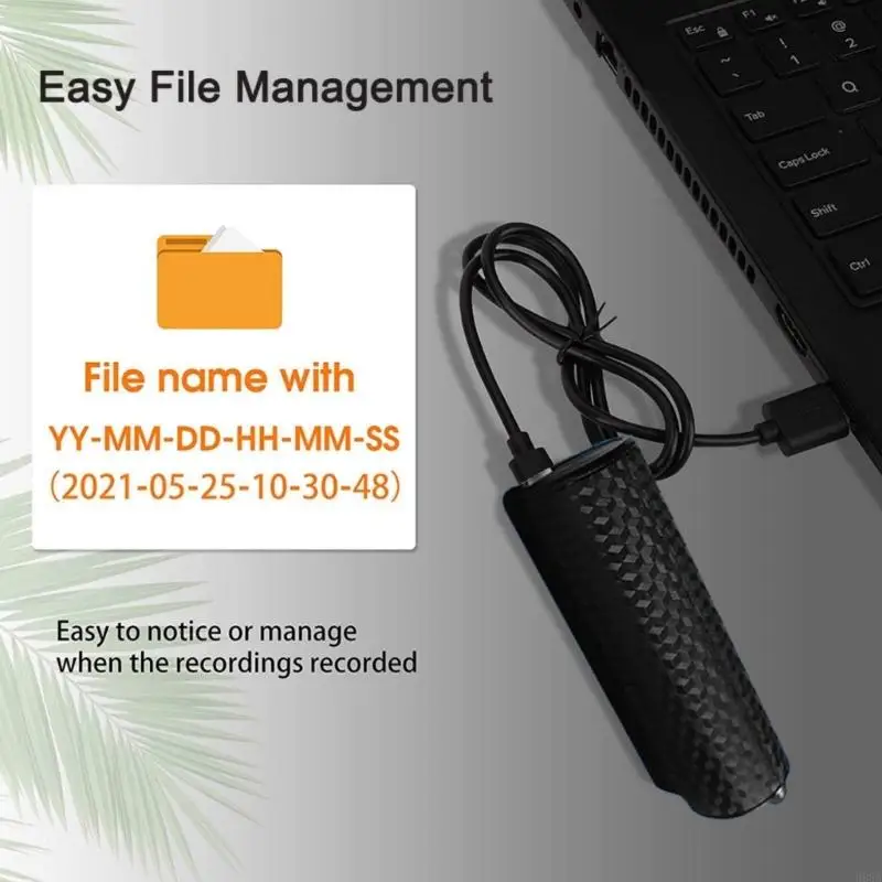 سجل رقمي مدفوع بالذكاء بسعة 128 جيجابايت مع مشبك مغناطيسي خطة صوت واضح للاستيلاء على المؤتمرات والمقابلات والسفر
