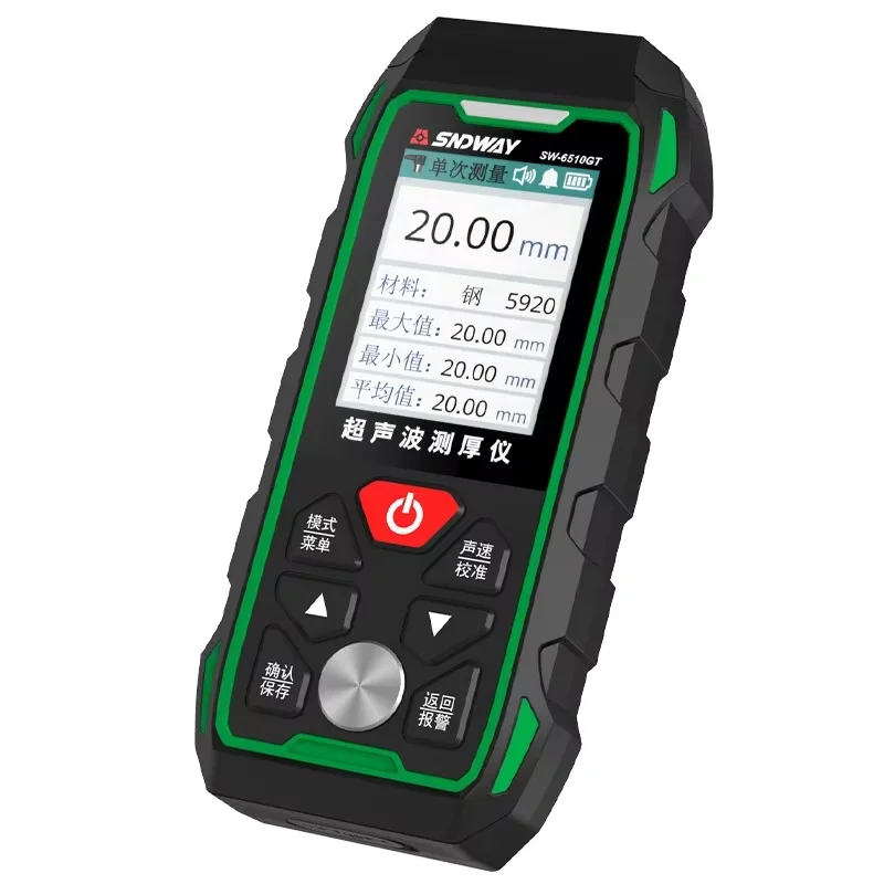 Wholesale SNDWAY High-precision 1% Accuracy IP67 Protection Ultrasonic Thickness Gauge for Steel Plastic Ceramic