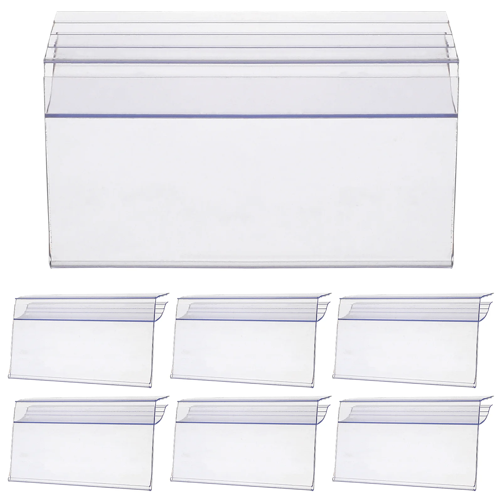 Price Tag Display Holders Merchandise Labels Glass Supermarket Retail Shelf Card Slot Pharmacy Label Display Sidebar