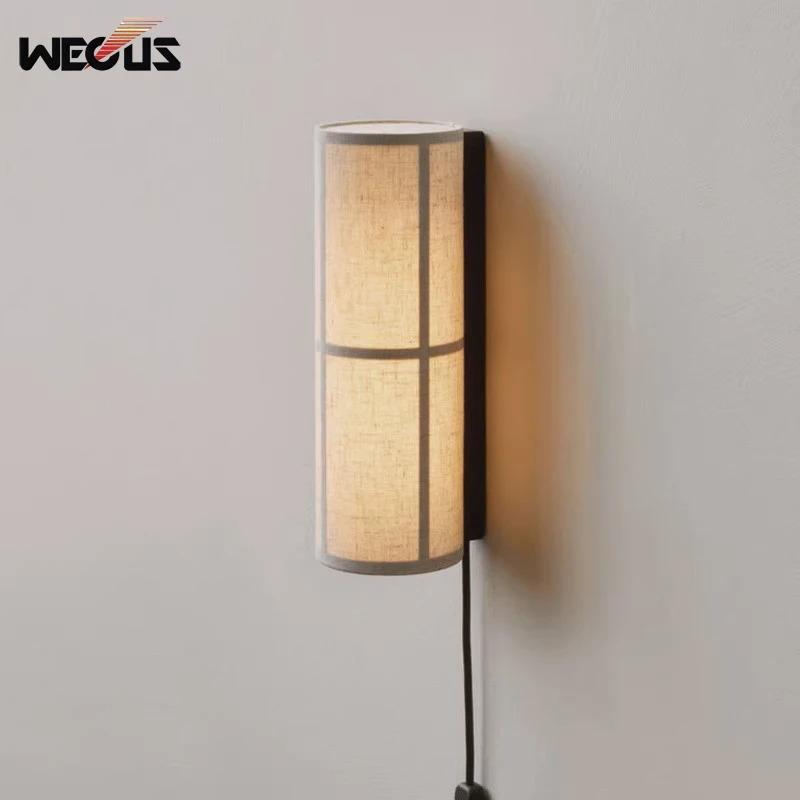 

Wabi sabi wall lamp japanese mood light for living room corridor bedroom bedside homestay designer decorative ambient lighting
