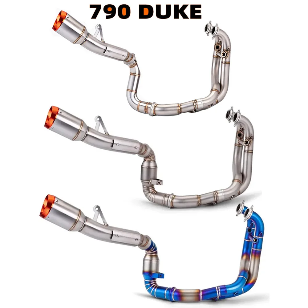 Full exhaust system For KTM DUKE 790 Duke 890 890R KTM 790 Adventur R KTM790 R Rally 19 - 22 Motorcycle Modify Mid Link Pipe