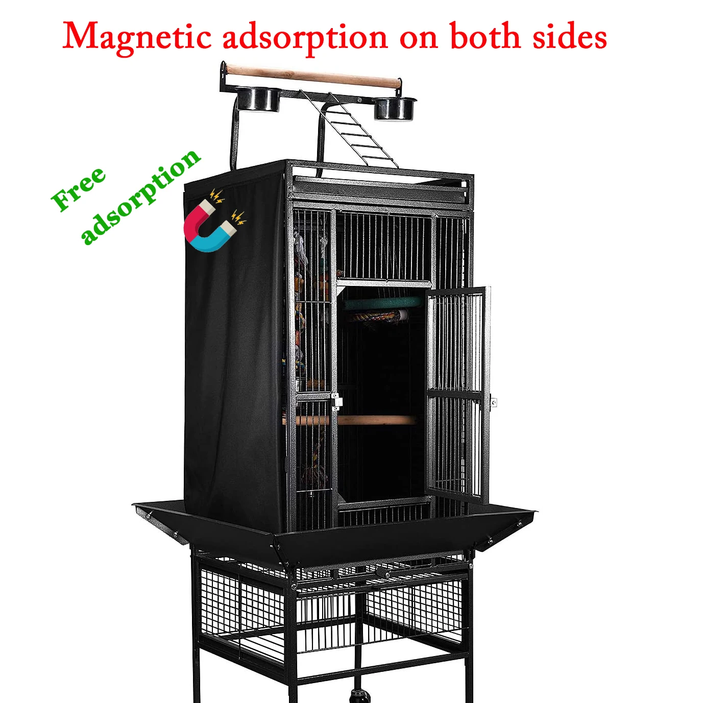 Bird cage cover, large universal blackout & breathable fabric 6