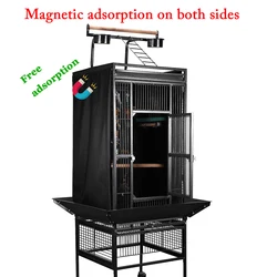 Black Bird Cage Shading Cover, Large Universal, Blackout, Breathable Parrot Cage, Good Night Covers