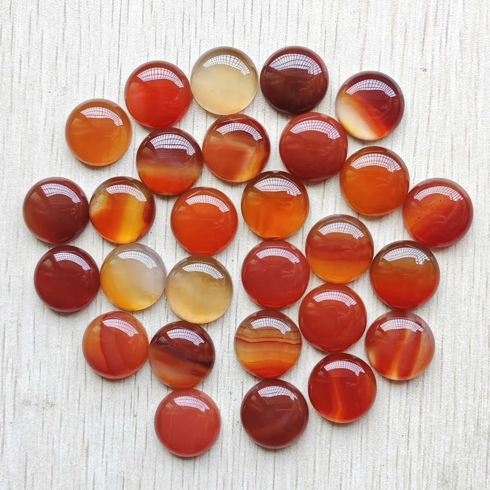 

High quality natural red onyx round cabochon 18mm beads for jewelry Accessories making wholesale 30pcs/lot free shipping