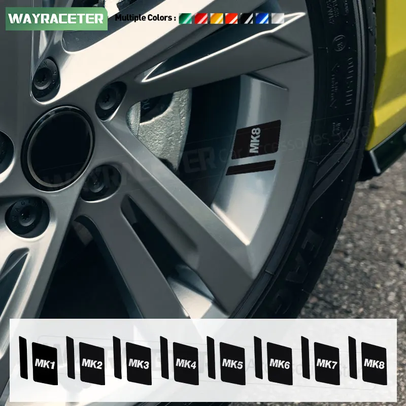 

Reflective Car Tires Alloy Rim Wheel Sticker Vinyl Decal For Volkswagen Golf VW MK1 MK2 MK3 MK4 MK5 MK6 MK7 MK8 GTI Accessories
