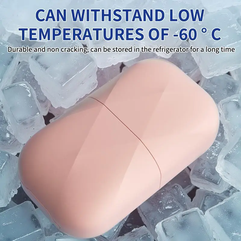 Silicone Face Ice Mold Reusable Face Facial Ice Roller Freezing Face Massage Roller Skin Care Beauty Tool Cold Therapy Massager