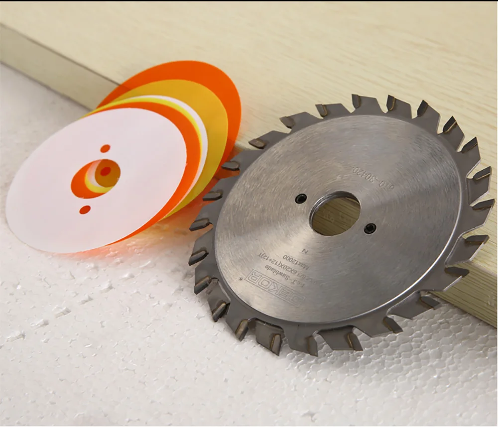 120mm (12+12)T Woodworking Circular Scoring Saw Blade Diamond Cutting Dics For Panel Saw Sliding Table Saw Wood Cutting