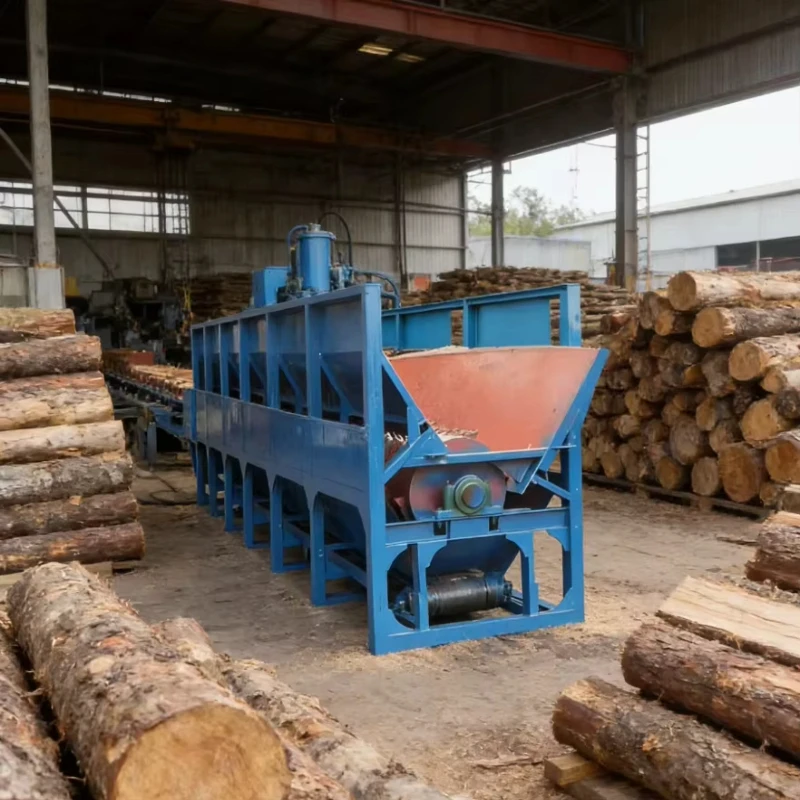 Automatic Wood Peeling Machine Log Debarker Timber Peeling Equipment
