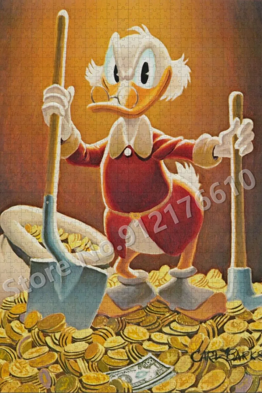 108/200/300/500/1000 조각 지그 소 퍼즐 디즈니 만화 도널드 덕 데이지 교육 퍼즐 게임 Diy 수제 장난감