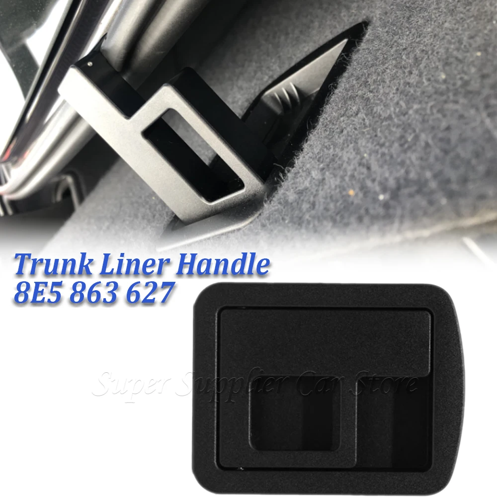 Car Rear Trunk Liner Cargo Boot Carpet Handle Cover For VW Phaeton For Audi A3 S3 A4 B6 B7 B8 S4 A5 S5 A6 C6 C7 A8 8E5-863-627