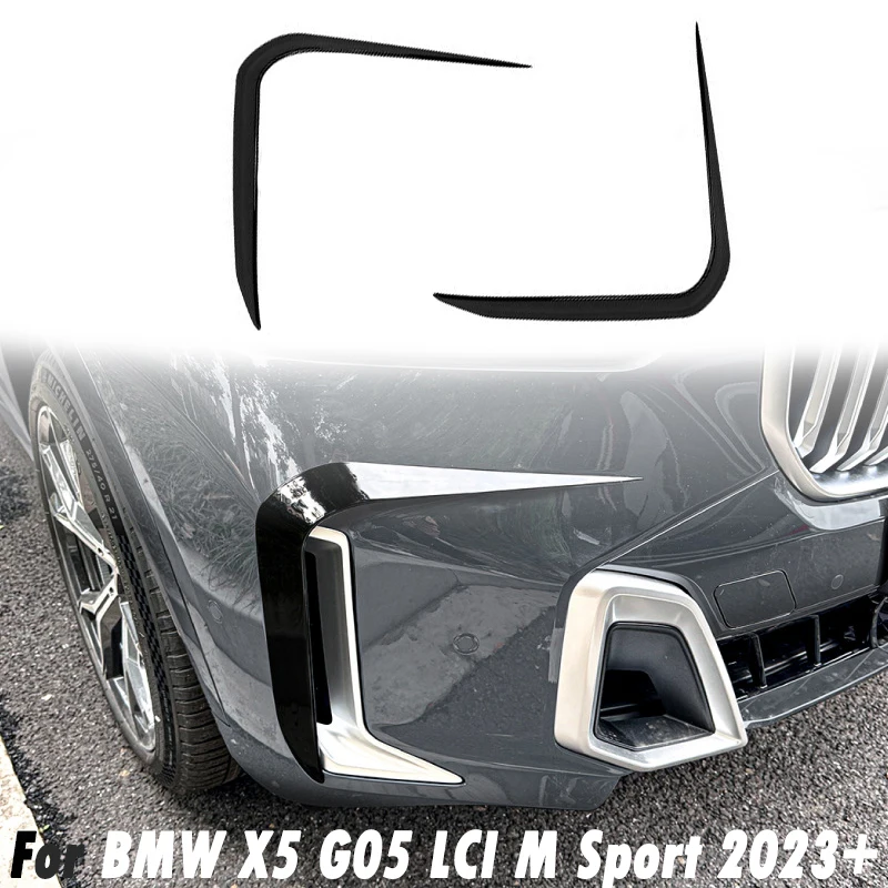 

Car Front Bumper Side Air Vent for BMW X5 G05 LCI M Sport 2023+ Side Wind Knife Splitter Car Accessories Aftermarket