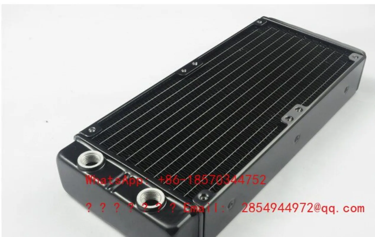 120/240 Aluminum Water Cold Row, Double-layer Heat Dissipation Liquid Cold Row Radiator 45mm Super Thick Row G1/4 Thread