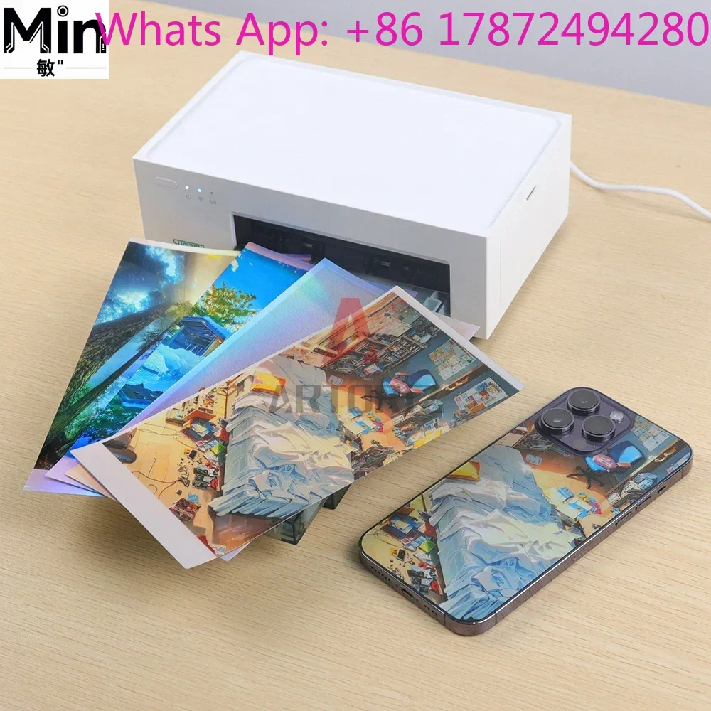 300dpi Portable Mini Thermal Photo Printer | Compact Color Mobile Phone  & Pocket Picture Printer