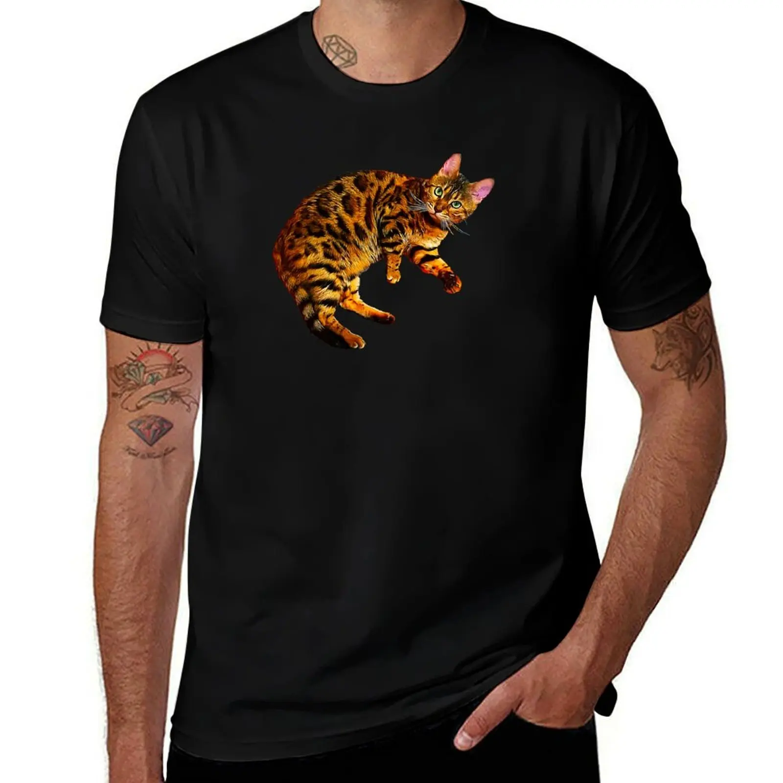 Bengal Cat Kitten T-Shirt Anti-Pilling Casual T-Shirt
