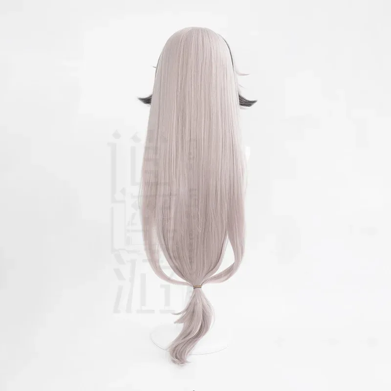 

qq34Аниме Черный Yae Miko Cos 90 СМ Градиент Длинные термостойкие синтетические волосы Хэллоуин Вечеринка Косплей Парики + Кепка для парика