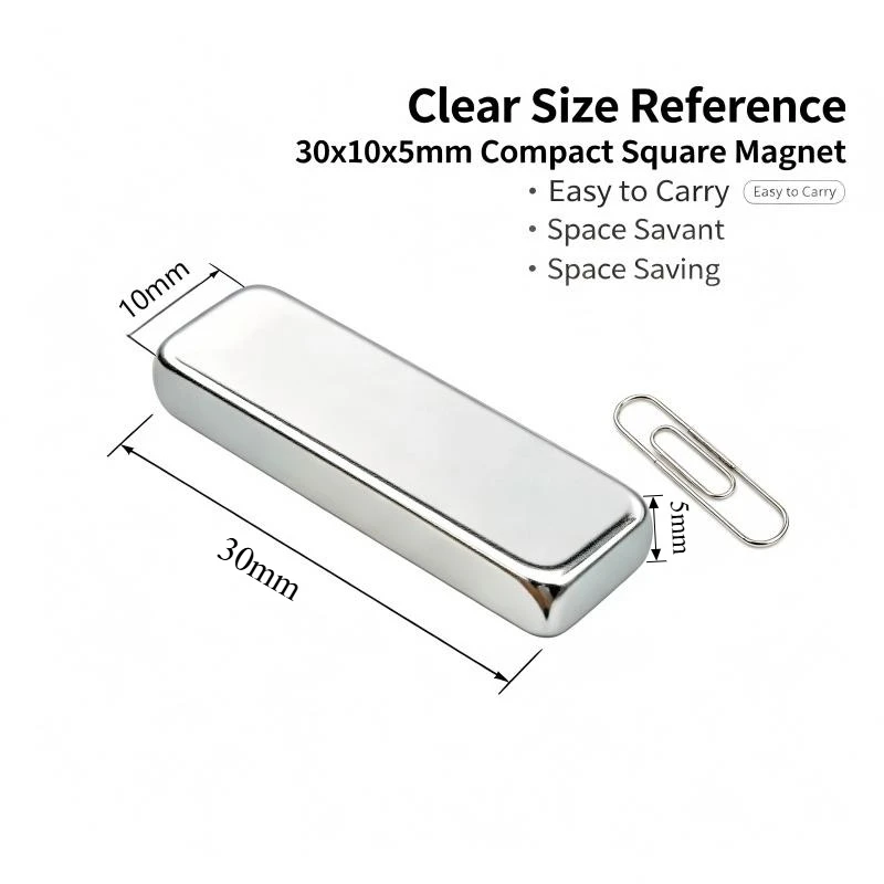 N35 30x10x5mm Block Neodymium Magnet Powerful Permanent NdFeB Magnet for DIY Hardware Repair 30*10*5mm